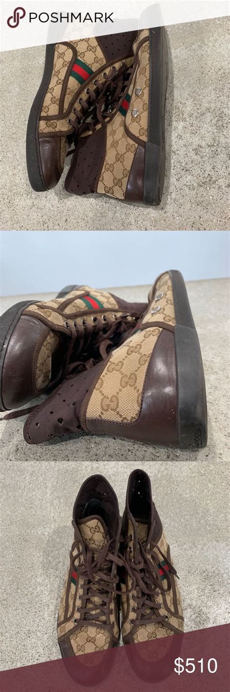 gucci mid top sneakers.